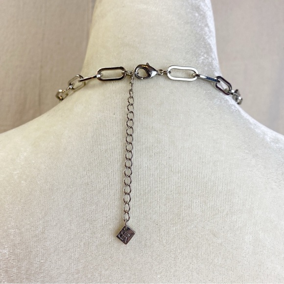 Banana Republic Silver tone Paperclip chain necklace - Picture 4 of 5